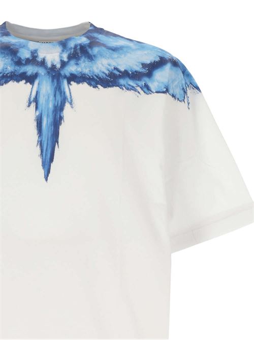 white/blue t-shirt MARCELO BURLON COUNTY OF MILAN | CMAA054S24JER0020145